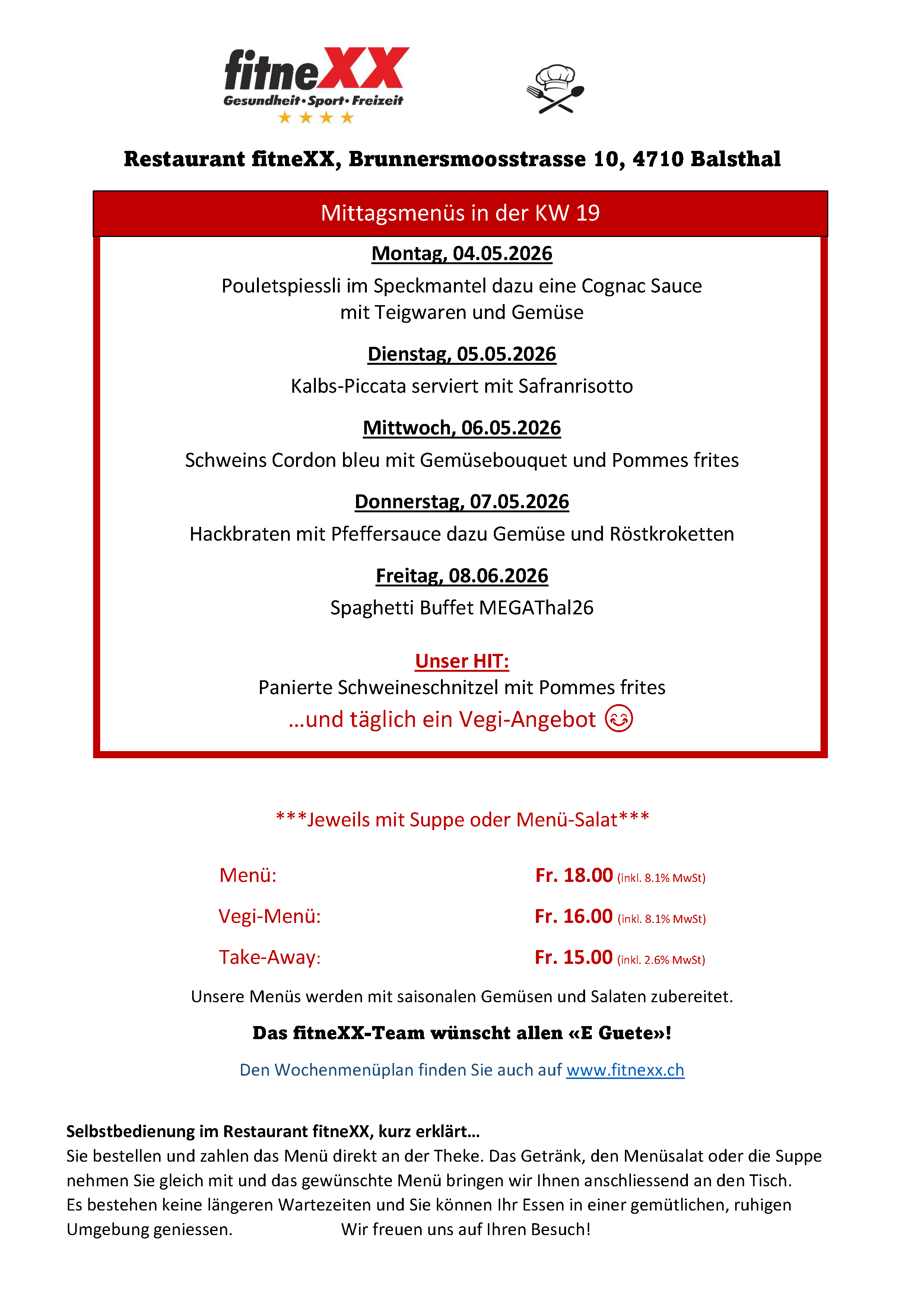 Menu KW 19